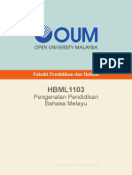 HBML1103 Pengenalan Pendidikan Bahasa Melayu PDF