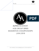 AA Age Group Championships 2018 Proposal