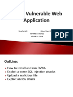 Damn Vulnerable Web Applications