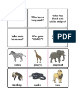 Wild Animals Bingo