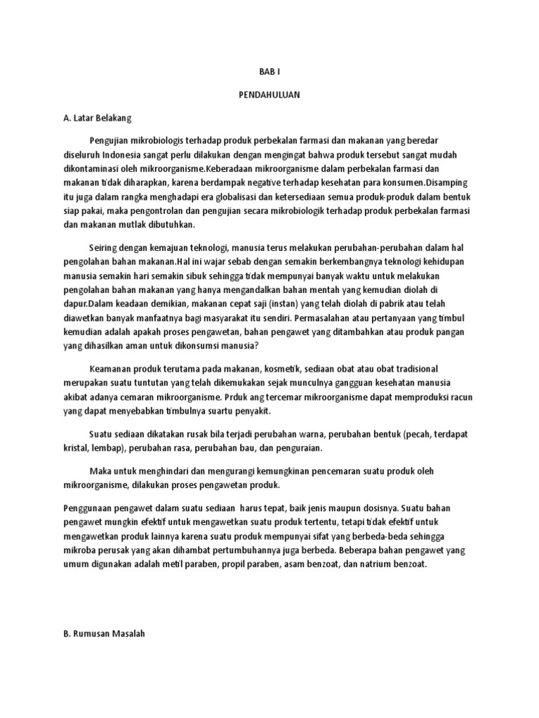 Makalah Pengawet Pdf