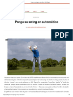 Ponga Su Swing en Automático - Golf Digest