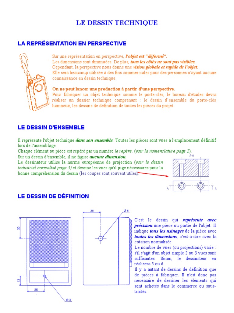Guide du Dessin Technique Indus. | PDF | Dessin technique | Dessin