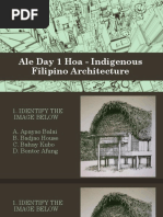 Ale Day 1 Hoa - Indigenous Filipino Architecture