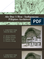 Ale Day 1 Hoa - Indigenous Filipino Architecture