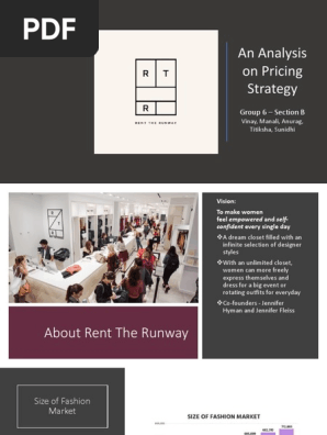 Rent The Runaway Pricing Strategy Business Economies