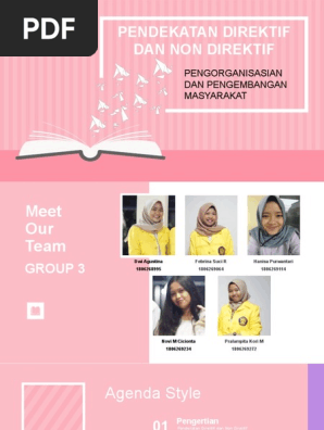 Pendekatan Direktif Dan Non Direktif Pengorganisasian Dan Pengembangan Masyarakat Pdf