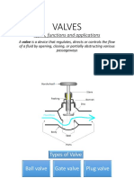 Valves: Types, Functions and Applications