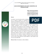 Análise de Investimentos Aplicado A Indústria: Um Estudo de Caso