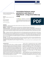 Malm 2018 Association Between Semen Parameters and Chance of Fatherhood