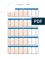 Dia 2019 Seman Comienza en Monday Mes 1: January