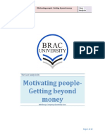 Motivating People-Getting Beyond Money Case Analysis