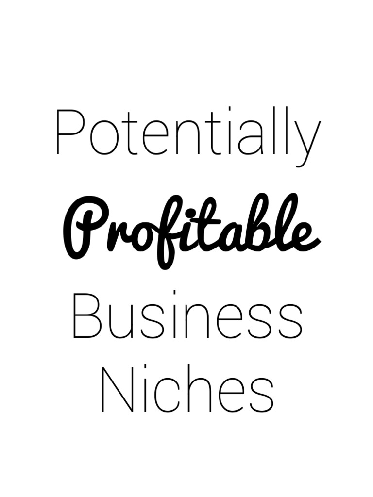Profitable Business Niches Pdf Restaurants Insurance