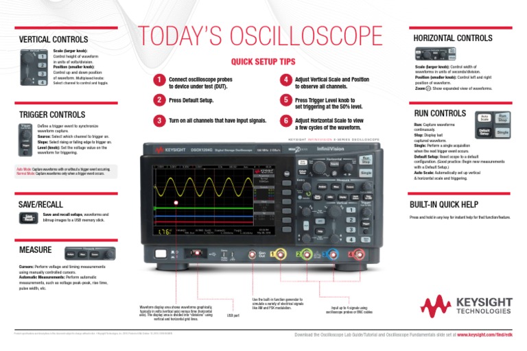Keysight TODAY'S OSCILLOSCOPE PDF Manufactured Goods Electronics