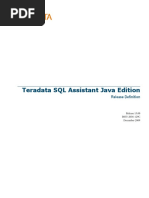 Teradata SQL Assistant and Java Edition