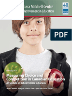 Measuring Choice and Competition in Canadian Education PDF
