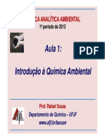 Aula 1 Introdução À Química Ambiental - 1S 2013 PDF