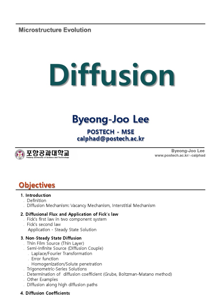 Understanding Diffusion Mechanisms | PDF | Diffusion | Non Equilibrium ...
