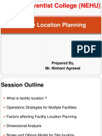 Facility Location Planning: METAS Adventist College (NEHU)