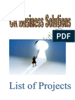 500 Projects List Crbs