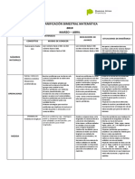 Planificación Bimestral Matemática