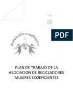 PLAN DE TRABAJO DE LA ASOCIACION DE RECICLADORES MUJERES ECOEFICIENTES.docx