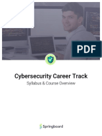 Springboard Cybersecurity Career Track Syllabus
