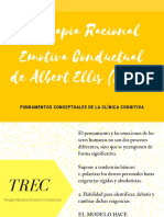 La Terapia Racional Emotiva Conductual de Albert Ellis (TREC) . PDF