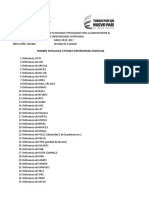 Listado Patologias Postualdas Enfermedaes Huerfanas