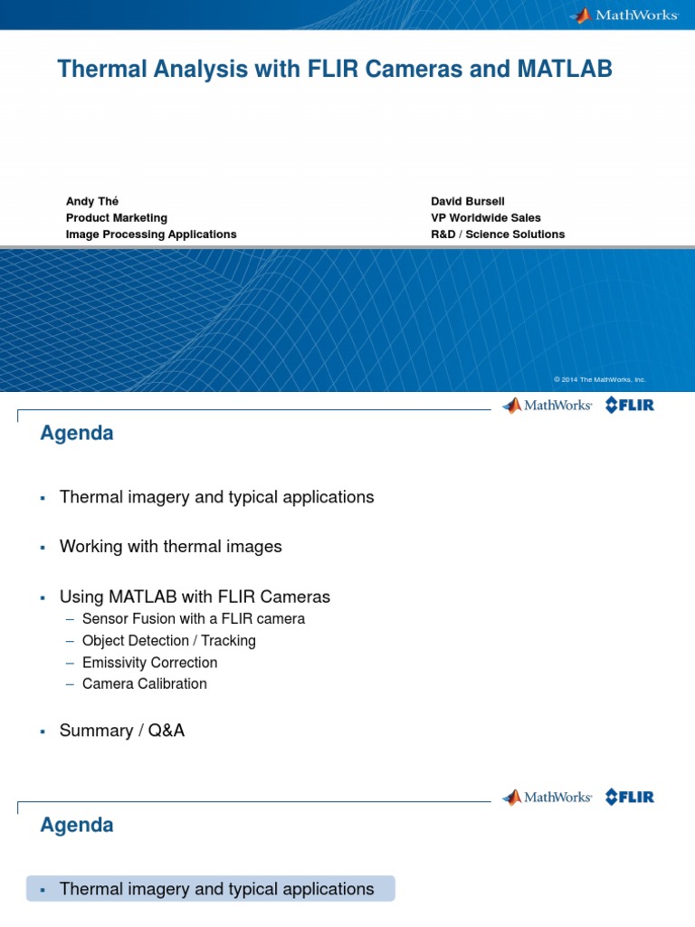 Thermal Analysis With FLIR Cameras and MATLAB | PDF | Thermography ...