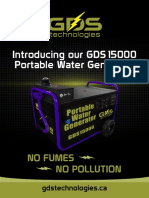 Introducing Our GDS 15000 Portable Water Generator: No Fumes No Pollution