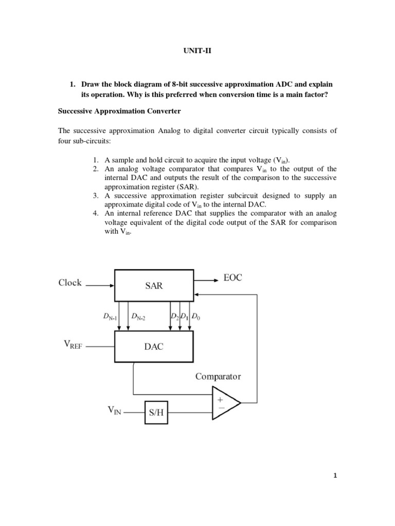 8-Bit Successive Approximation ADC Explained | PDF | Detector (Radio ...