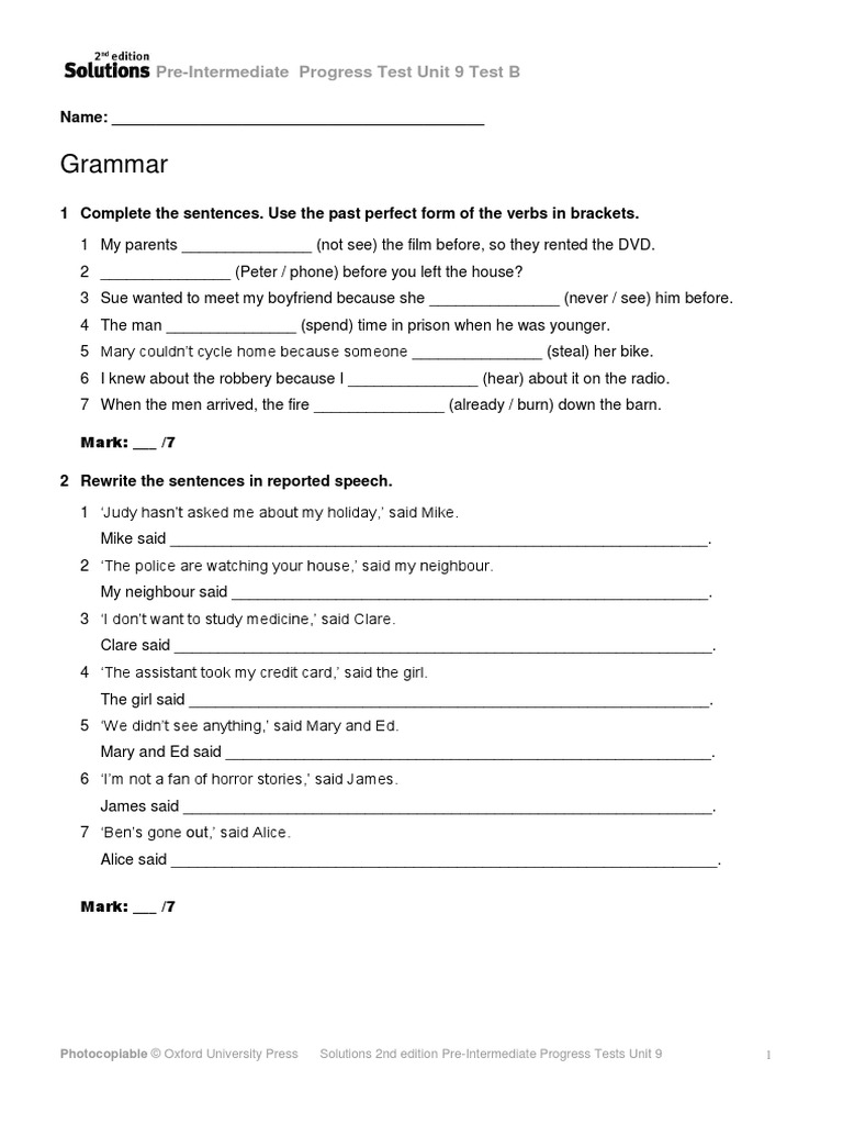 Solutions2e Progress Test Un09 B PDF | PDF | Lee Harvey Oswald | Violence