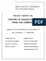 Rajiv Gandhi National University of Law, Punjab Patiala Project Report On "History of Indian Foreign