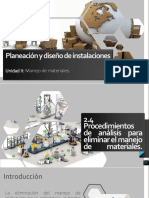 Planeación y Diseño de Instalaciones: Unidad II: Manejo de Materiales