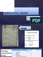 Skrining Resep RHP