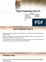 Pajak Penghasilan Pasal 22