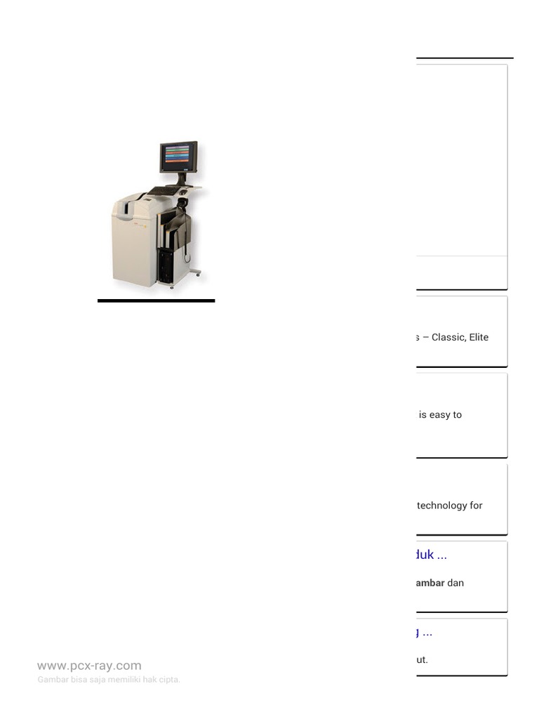 Sistem CR Carestream dan Gambar Terkait | PDF