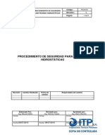 Procedimiento de Seguridad para Pruebas Hidrostáticas PDF