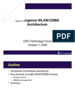 Convergence WLAN/CDMA Architecture: CDG Technology Forum October 7, 2005