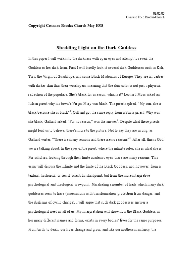 Black Goddess PDF | PDF | Kali | Mother Goddess