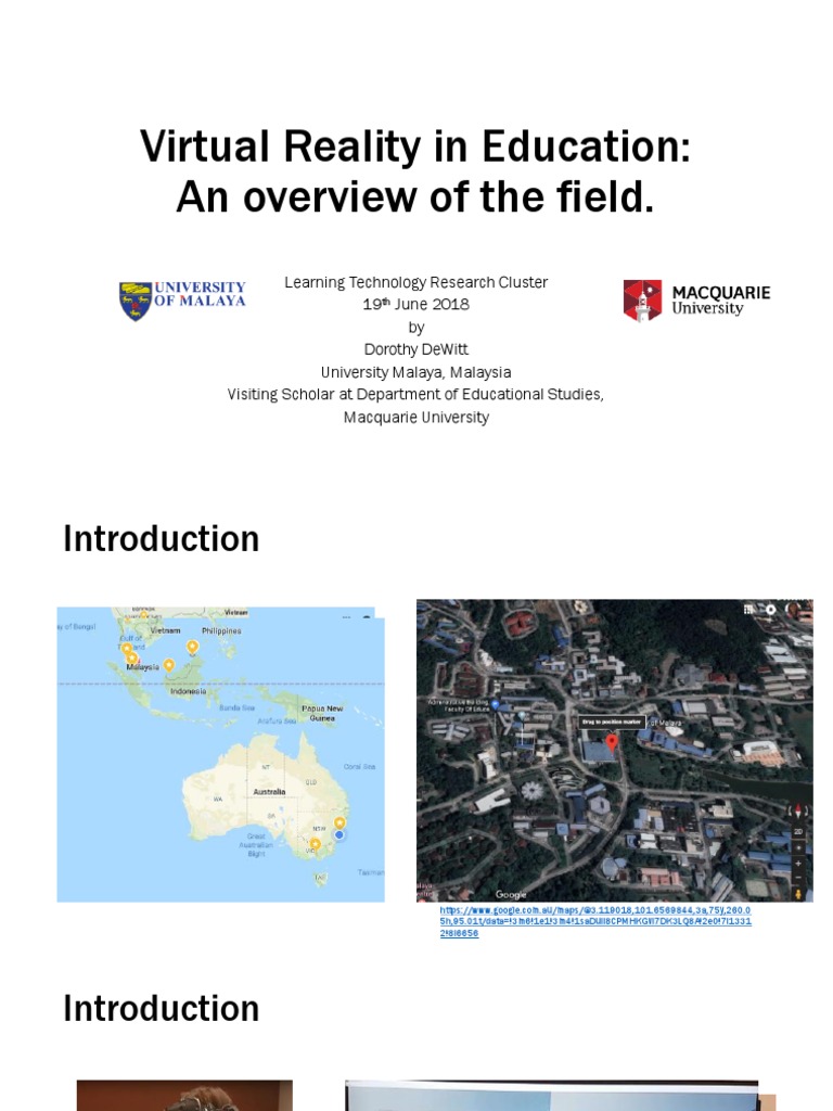 Virtual Reality in Education2 | PDF | Virtual Reality | Oculus Vr