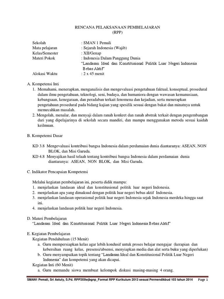 RPP3 XIIwjbgnp | PDF | Karier & Perkembangan | Seni & Disiplin Bahasa