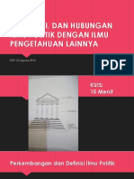 Sifat, Arti, Dan Hubungan Ilmu Politik