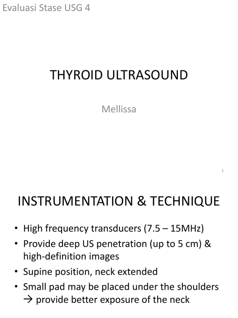 Thyroid Ultrasound | PDF | Thyroid | Medical Ultrasound