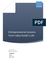 Entrepreneurial Lessons From Uday Kotak’s Life and Banking Career