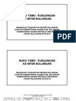 BUKU TAMU HUMAS MTSN Bulungan 2018-2019