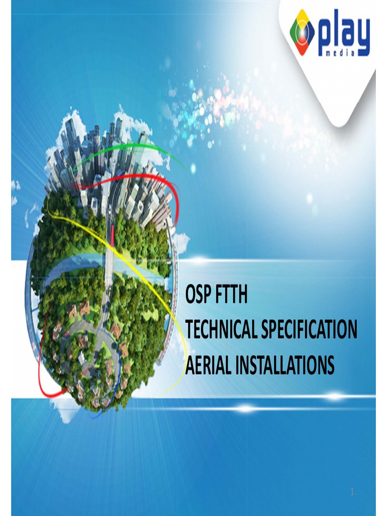 Spesifikasi Teknis OSP FTTH Aerial | PDF | Griya & Taman | Komputer