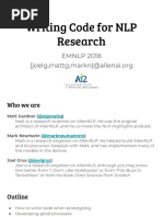 Writing Code For NLP Research PDF