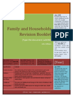 Family and Households Revision Booklet: (Year)